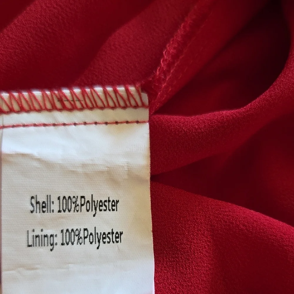 PETAL & PUP Red Gia Pleated Halterneck Maxi Dress Gown Sz S Evening Wedding - Picture 12 of 15